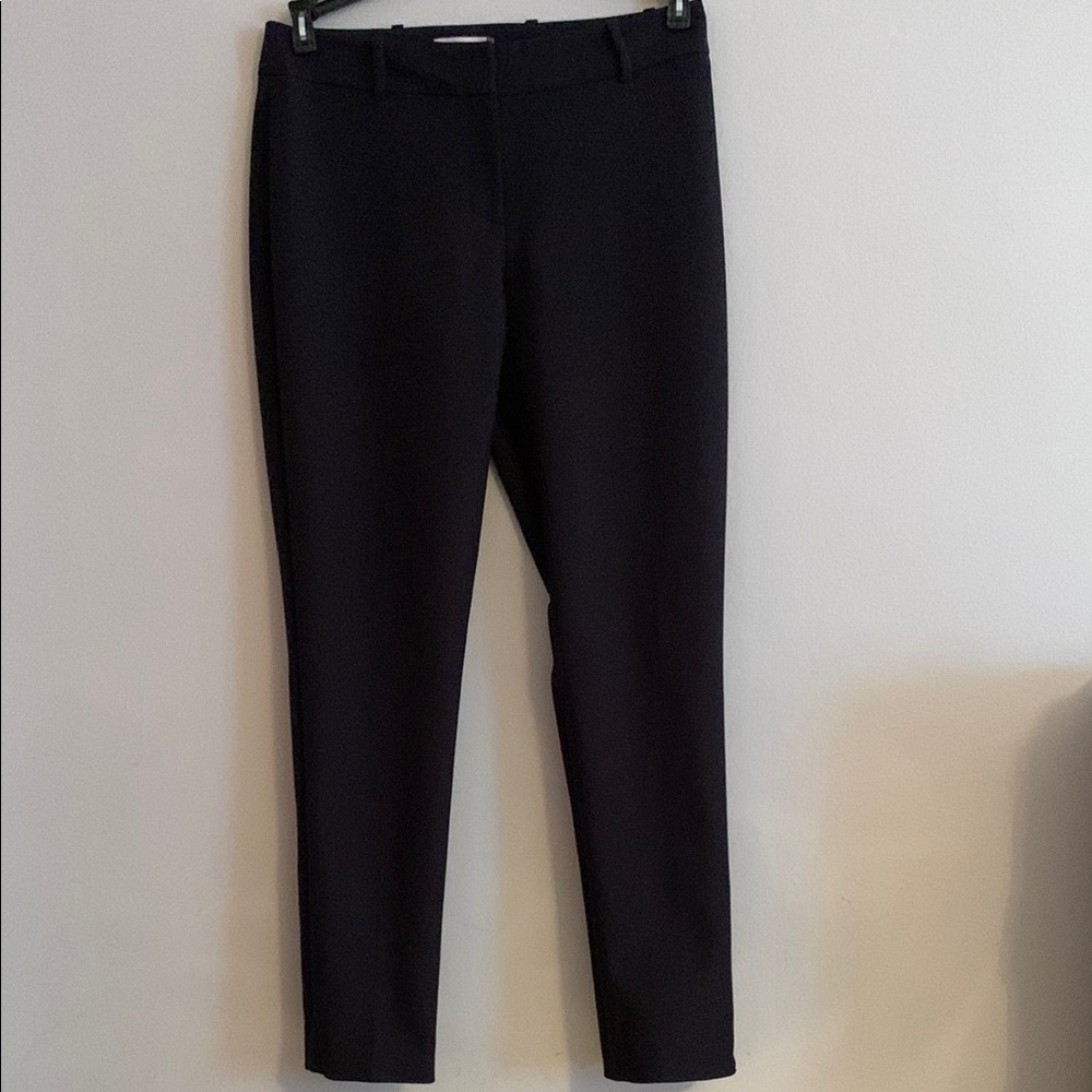 Calvin Klein Black Trousers with Orange Trim - Preloved